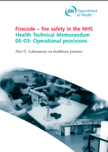 Health Technical Memorandum 05-03: Operational provisions Part G: Laboratories on healthcare premises (Firecode – fire safety in the NHS) [2008 edition]